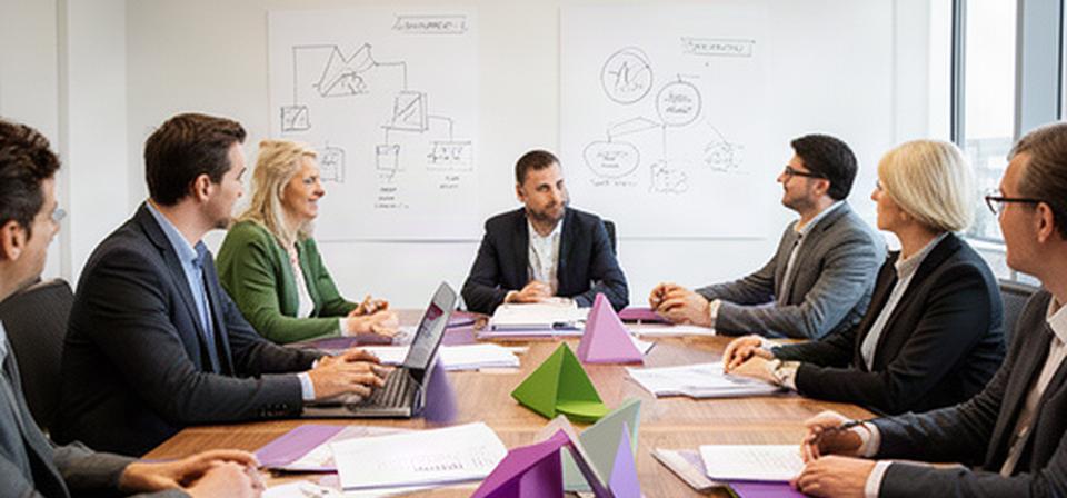 Riunione di consulenza HR con documenti e pianificazione organizzativa